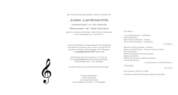 Jules Lambrechts - Peeraer uitvaartzorg