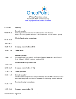 preliminary program - CRIG