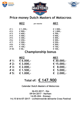 Total of: &euro; 147.900