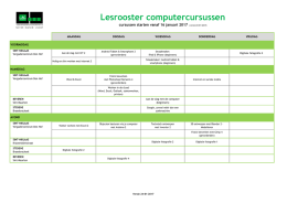 Lesrooster computercursussen - LBCOnderwijs|Sint