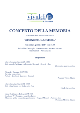 Programma Concerto della Memoria 2017_Alessandria