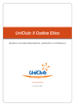 UniClub: Il Codice Etico
