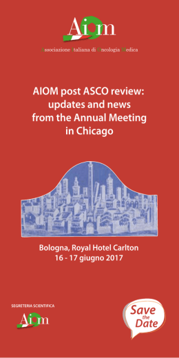 AIOM post ASCO review: updates and news from the Annual