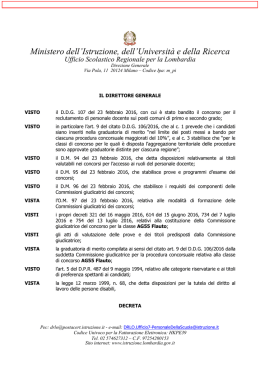 Flauto A55 decreto graduatoria Emilia Romagna