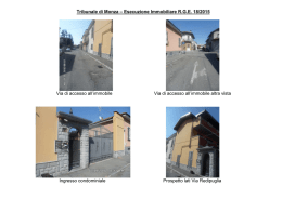 Tribunale di Monza – Esecuzione Immobiliare RGE
