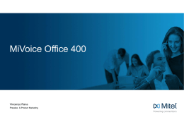 MiVoice Office 400 - Telefonia e Sistemi
