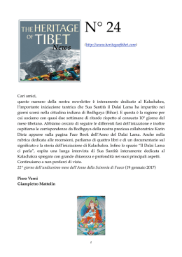 Newsletter Heritage of Tibet