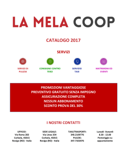 scarica il catalogo dei servizi