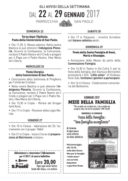 scarica il pdf - Parrocchia San Paolo – Milano
