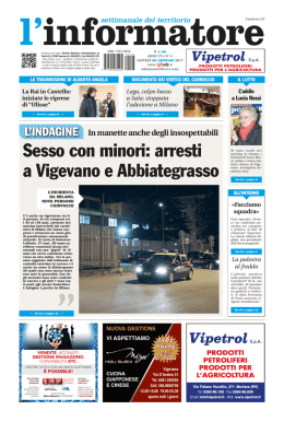 Sesso con minori: arresti a Vigevano e Abbiategrasso