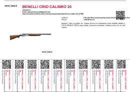 benelli crio calibro 20