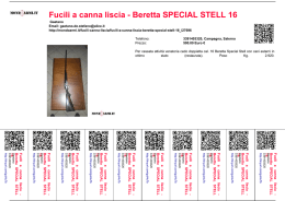 Fucili a canna liscia - Beretta SPECIAL STELL 16