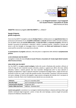 Lettera di presentazione