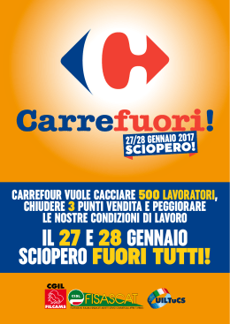 Sciopero Carrefour A4