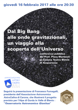Dal big Bang - Astrocalina