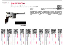 mauser bolo - mondo armi
