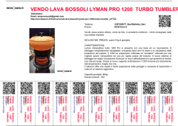 vendo lava bossoli lyman pro 1200 turbo tumbler