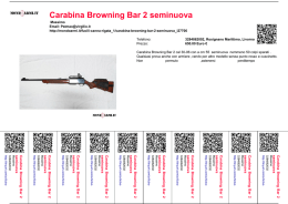 Carabina Browning Bar 2 seminuova
