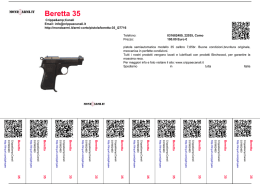 Beretta 35 - mondo armi