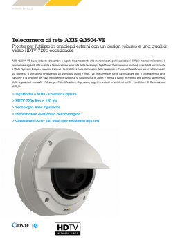 Telecamera di rete AXIS Q3504-VE