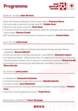 Programma - Croce Rossa Italiana