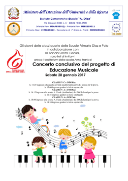 Concerto conclusivo del progetto di Educazione Musicale