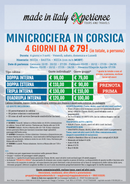 minicrociera in corsica - Made in Italy tour operator