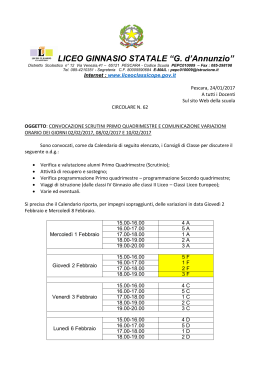 convocazione scrutini - Liceo Classico D`Annunzio Pescara