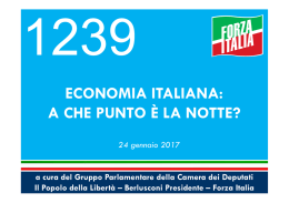 economia italiana: a che punto è la notte?
