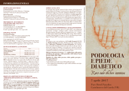 podologia e piede diabetico