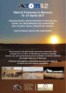 Raid marocco-aprile