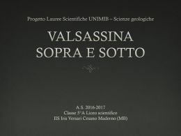 Presentazione della classe 5AS: "Valsassina"