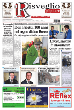 Don Faletti, 100 anni nel segno di don Bosco