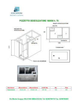 POZZETTO DESEOLEATORE 100X60 h. 70