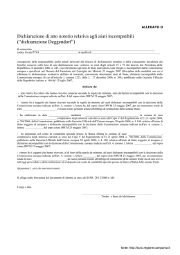 dichiarazione Deggendorf