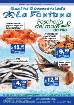 Pescheria del mare - Centro La Fontana