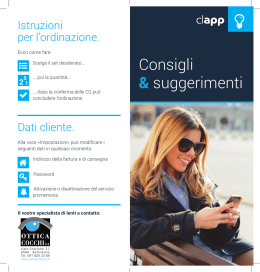 CLAPP comanda lenti a contatto online