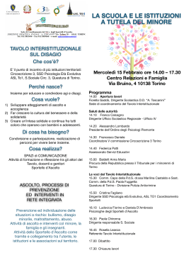 Locandina 15 febbario 2017 - Ufficio Scolastico Regionale Piemonte