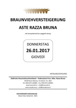 catalogo 26.01.2017 - Südtiroler Braunviehzuchtverband