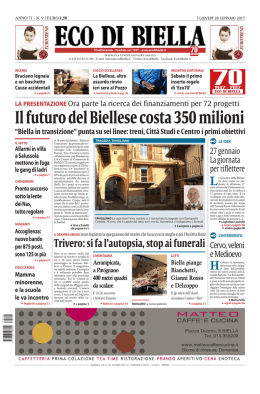 Prima pagina - Eco di Biella