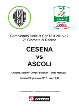 Ascoli - A.C. Cesena