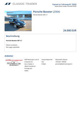 Porsche Boxster (2004) 24.000 EUR