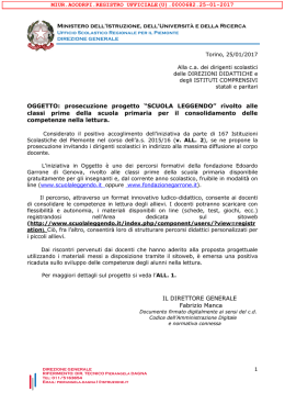 Nota prot. n. 682.25-01-2017 - Ufficio Scolastico Regionale Piemonte