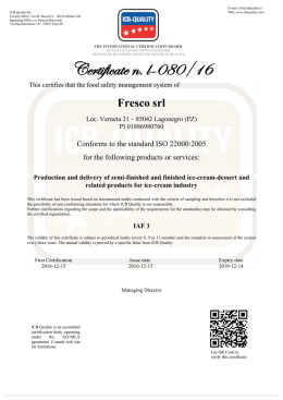 Certificate n. l-080/16