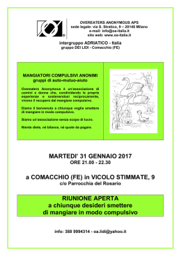 Invito Riunione Aperta OA dei Lidi_31 gennaio 2016_Comacchio