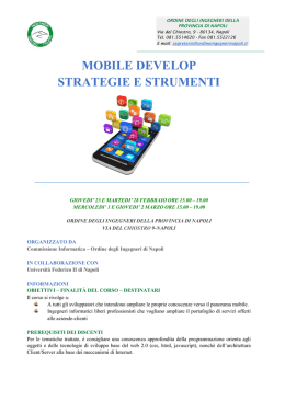 mobile develop strategie e strumenti