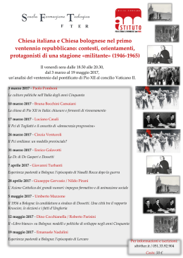 Leggi il programma dettagliato