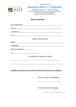 Delega generica application | PDF