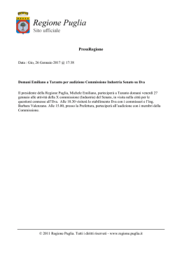 PressRegione - Regione Puglia