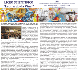 LICEO DA VINCI - Articolo Corriere Adriatico del 20 gennaio 2017